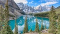 Moraine Lake, Banff National Park Royalty Free Stock Photo