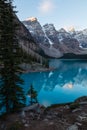 Moraine Lake, Banff National Park, Alberta Royalty Free Stock Photo