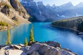 Moraine Lake, Lake Louise, Banff National Park, Alberta, Canada Royalty Free Stock Photo