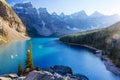 Moraine Lake, Lake Louise, Banff National Park, Alberta, Canada Royalty Free Stock Photo