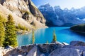 Moraine Lake, Lake Louise, Banff National Park, Alberta, Canada Royalty Free Stock Photo