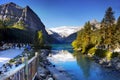 Moraine Lake Louise, Banff National Park, Alberta Canada Royalty Free Stock Photo