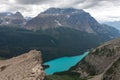 Moraine Lake and Mount Temple Royalty Free Stock Photo