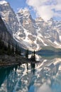 Moraine Lake, Rocky Mountains Royalty Free Stock Photo