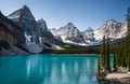 Moraine lake in the rocky mountains, alberta, canada Royalty Free Stock Photo