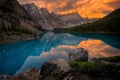 Moraine Lake at sunrise