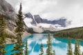 Moraine Lake and Valley of the Ten Peaks in Banff National Park Royalty Free Stock Photo