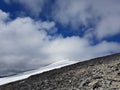 Moraine of the mountain Glittertind