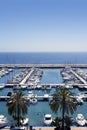 Moraira marina seascape in Alicante Spain Royalty Free Stock Photo