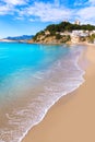 Moraira playa El Portet beach in Alicante Royalty Free Stock Photo