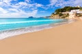 Moraira playa El Portet beach in Alicante Royalty Free Stock Photo