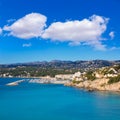 Moraira Teulada marina port in Alicante Royalty Free Stock Photo