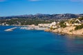 Moraira Teulada marina port in Alicante Royalty Free Stock Photo