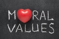 Moral values heart