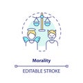 Morality concept icon