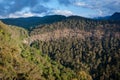 Morans Falls and escarpment in Lamington Australia Royalty Free Stock Photo