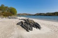 Morar beach Scotland UK beautiful white sandy beach Scottish tourist destination Royalty Free Stock Photo