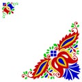 Moravian folk ornament Royalty Free Stock Photo