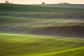 Moravian spring rolling Landscape Royalty Free Stock Photo
