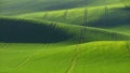 Moravian Tuscany beautiful spring landscape in south Moravia near Kyjov town. Czech Republic - Europe. Royalty Free Stock Photo