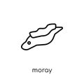 Moray icon. Trendy modern flat linear vector Moray icon on white