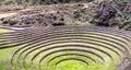 Moray the Inca agricultural fields archeological site northwest of Cusco, Peru