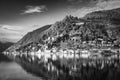 Morcote village view from Brusino Arsizio. Canton Ticino, Switzerland