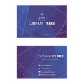 Morden business card with simple line Royalty Free Stock Photo