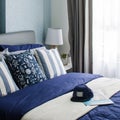 Mordern blue bedroom design