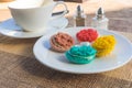 More colorful macarons Royalty Free Stock Photo