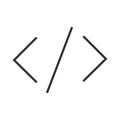 Less, more, curve line icon. mathematical symbols . Sign previous, next vector Royalty Free Stock Photo