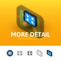 More detail icon in different style