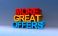 more great offers on blue Royalty Free Stock Photo