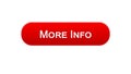 More info web interface button red color, internet site design, application Royalty Free Stock Photo