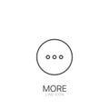 More line vector symbol. Editable stroke More illustration for web
