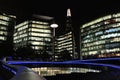 More London Riverside and the Shard at night Royalty Free Stock Photo