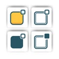 More multimedia icon for mobile, web, and presentation with flat color vector illustrator