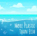 More plastic than fish social media post mockup