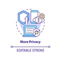 More privacy concept icon