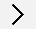 More Than Icon. Arrow Right Side Math Mathematics Skip Next Forward Traffic Road Sign Symbol