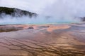 A More Vertical View of the Painted Pools at Yellowstone National Park