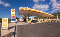 Moreas Motorway-A7, GREECE - May 22nd, 2022: Shell petrol station in Moreas Motorway to ATHENS direction, Peloponnese