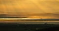 Morecambe bay silhouette Royalty Free Stock Photo