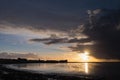 Morecambe Bay Sunset Royalty Free Stock Photo