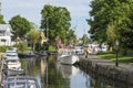 Mored leisure boats Trosa river