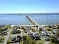 Morehead City to Atlantic Beach Bridge on the Crystal Coast of North Carolina from above