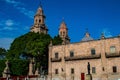 Morelia Cathedral in Michoacan, Mexico against a blue sky Royalty Free Stock Photo
