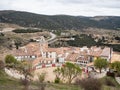 Morella bullring medieval town in Castellon province Royalty Free Stock Photo