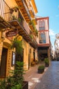 Morella street in the old town, Spain