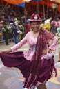 Morenada dance group at the Oruro Carnival in Bolivia Royalty Free Stock Photo